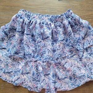 Simply Southern Floral Ruffle Skirt